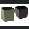 Doniczka Juka ECO dłuto + wkład 19x19 h19 - Zielony leśny