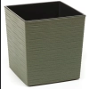 Doniczka Juka ECO dłuto + wkład 25x25 h26 - Zielony leśny