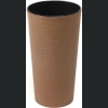 Doniczka Lilia ECO wood + wkład 19 h36 - Naturalne drewno dłuto