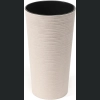 Doniczka Lilia ECO wood + wkład 25 h47 - Biały dłuto