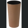 Doniczka Lilia ECO wood + wkład 30 h57 - Naturalne drewno dłuto