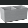 Donica doniczka KARO deska recycled na kółkach 80x40 h40 - Szary