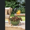 Doniczka misa Roma ECO wood 29 h23 - Zielony Leśny