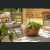Doniczka misa Roma ECO wood 40 h25 - Naturalne Drewno