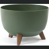 Doniczka misa Roma ECO wood 33 h23,5 - Zielony leśny