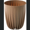 Doniczka MIRA ECO wood 14,5 h17 + wkładka - Naturalne drewno