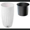 Donica MIRA wysoka Slim ECO recycled + wkład 25 h42 - Biała