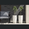 Donica MIRA wysoka Slim ECO recycled + wkład 30 h51 - Krem