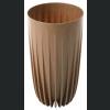 Donica MIRA wysoka Slim ECO wood + wkład 30 h51 - Naturalne drewno