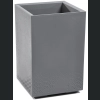 Doniczka KARO wysoka ECO recycled na kółkach 40x40 h60 - Szara