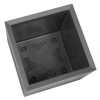 Doniczka KARO wysoka ECO recycled na kółkach 40x40 h60 - Antracyt