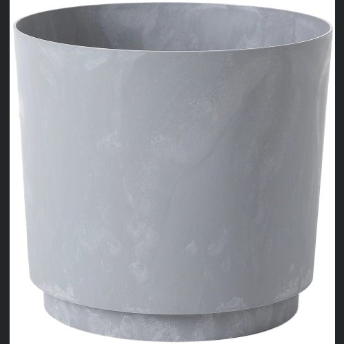 Doniczka osłonka AURA recycled 38 h34 - Szary beton