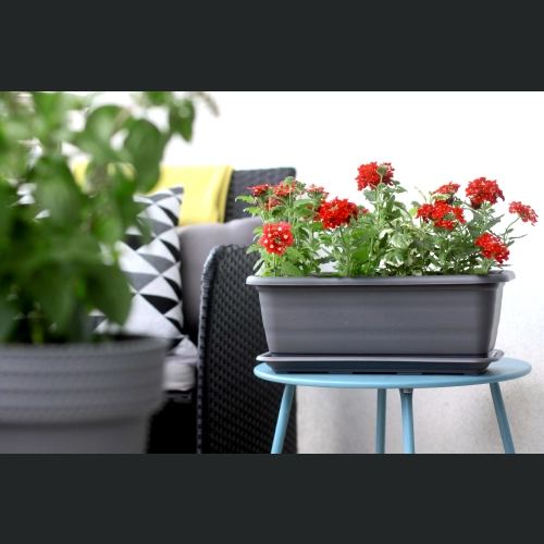 Podstawka do skrzynki balkonowej NATURA 50 cm - Antracyt