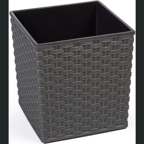 Doniczka Juka + wkład 40x40 h41 - Grafit rattan