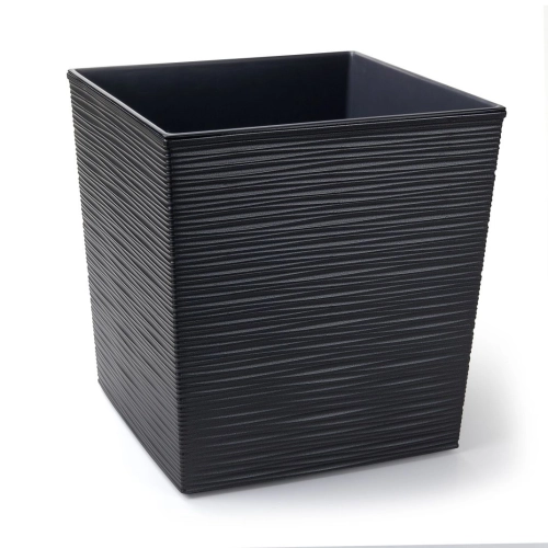 Doniczka Juka recycled + wkład 19x19 h19 - Czarna dłuto