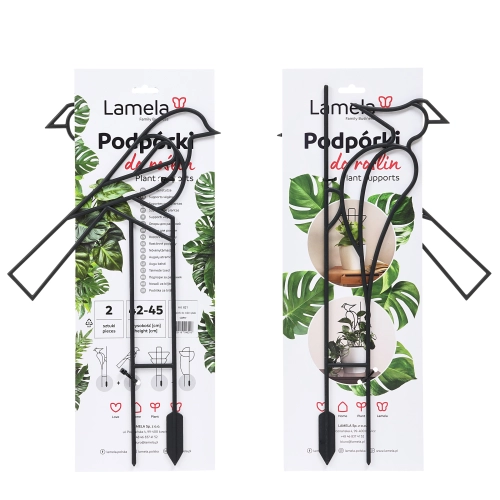 2 x Podpórka do roślin drabinka 42 - 45 cm - ptaki