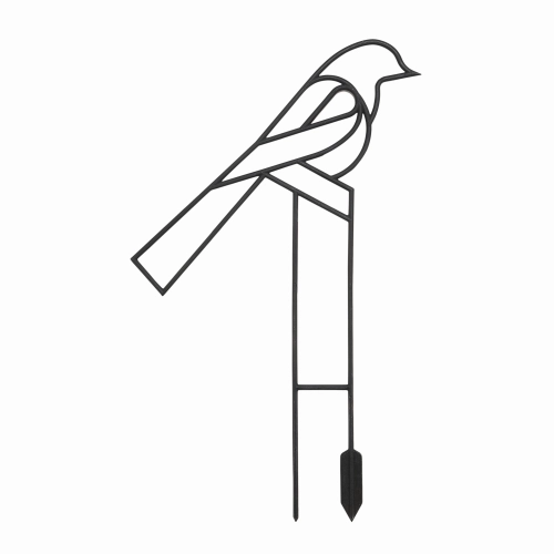 2 x Podpórka do roślin drabinka 42 - 45 cm - ptaki