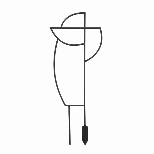 2 x Podpórka do roślin drabinka 42 - 45 cm - wzór geometryczny