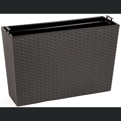 Skrzynka Werbena 19x56 h36 - Grafit rattan
