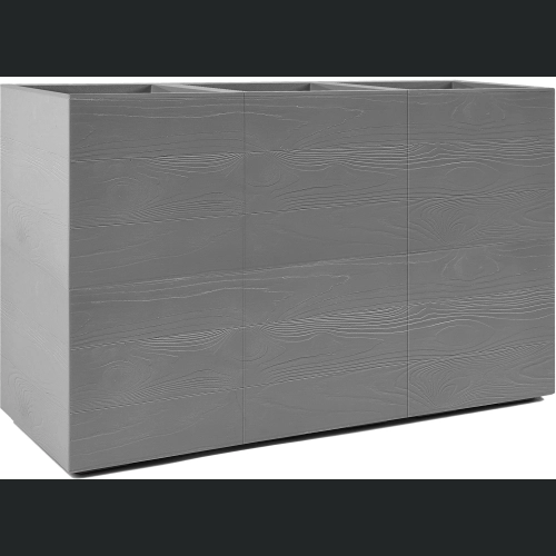 Doniczka KARO deska wysoka recycled na kółkach 86x29 h59 - Szary