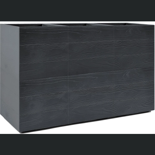 Doniczka KARO deska wysoka recycled na kółkach 86x29 h59 - Antracyt