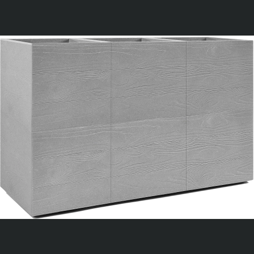 Doniczka KARO deska wysoka wood na kółkach 86x29 h59 - Szary