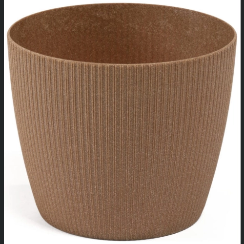 Doniczka MAGNOLIA Jumper ECO wood 16 h13 - Naturalne drewno
