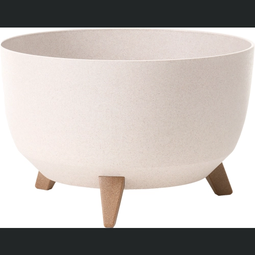 Doniczka misa Roma ECO wood 40 h25 - Biały