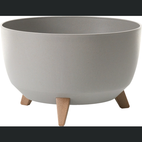 Doniczka misa Roma ECO wood 40 h25 - Szara