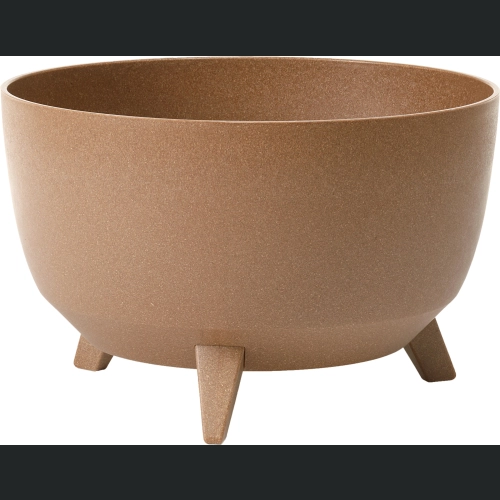 Doniczka misa Roma ECO wood 40 h25 - Naturalne Drewno