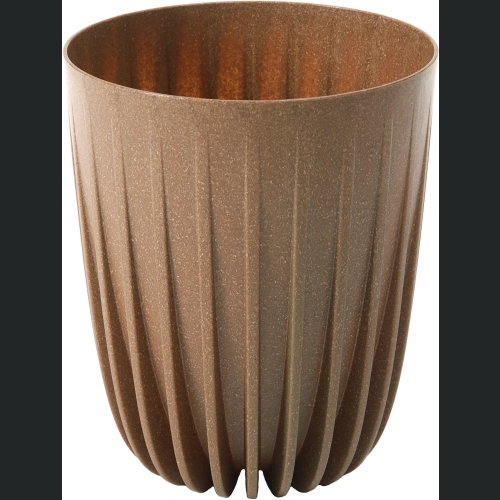 Doniczka MIRA ECO wood 19 h22,5 + wkładka - Naturalne drewno