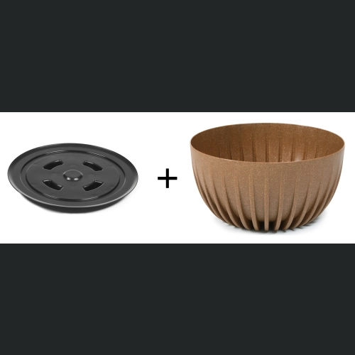 Misa stojąca MIRA ECO wood 24 h14 + wkładka - Naturalne drewno