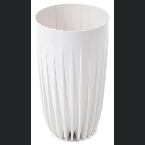 Donica MIRA wysoka Slim ECO recycled + wkład 30 h51 - Biała