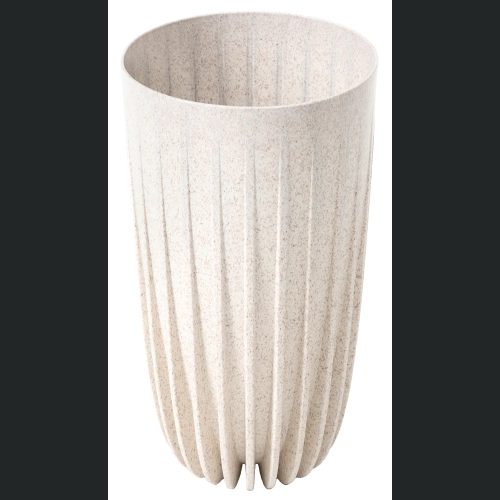 Donica MIRA wysoka Slim ECO wood + wkład 25 h42 - Biały