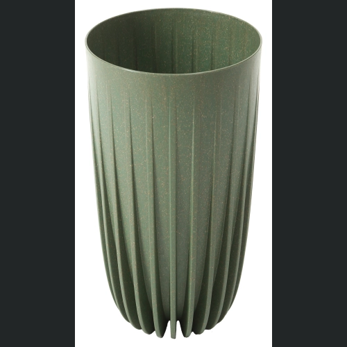 Donica MIRA wysoka Slim ECO wood + wkład 25 h42 - Zielony leśny
