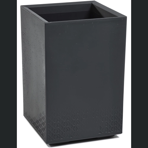 Doniczka KARO wysoka ECO recycled na kółkach 40x40 h60 - Antracyt