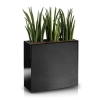 Donica z włókna szklanego FIBERGLASS high rectangle 100x34 h100 - Czarna