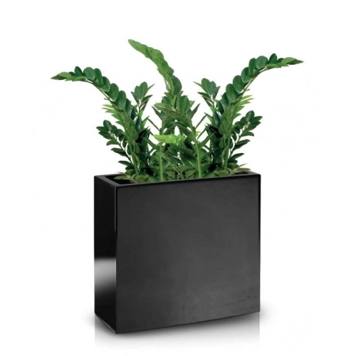 Donica z włókna szklanego FIBERGLASS high rectangle 100x34 h100 - Czarna